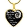 Luxury Heart Pendant Necklace I Wish I Could Turn Back the Clock - Image 4