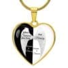 Luxury Heart Pendant Necklace When Someone You love is in Heaven becomes a Memory that Memory becomes a Treasure - Image 3