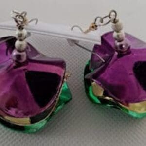 Playful Mardi Gras Earrings
