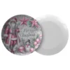 Merry Christmas Plate with Pink Santa Claus - Image 2