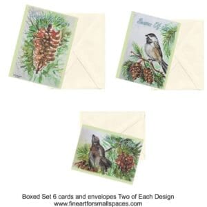 Modern Season of 2 Watercolor Art