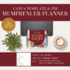 Mompreneur Planner, Business & Life Organizer, Printable Weekly Monthly Planner, Canva Template, Small Business Tracker, Social Media - BP44