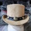 Native Indian Head Band El Dorado Suede Leather Top Hat - Image 3