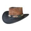 Outback Snake Textured Black