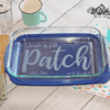 Custom Engraved Glass Casserole Pan with Couples Names and Wedding Date - Image 2