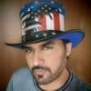 Patriotic Eagle Black Leather Top Hat - Image 7