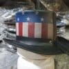 Patriotic Eagle Black Leather Top Hat - Image 5