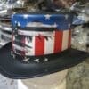 Patriotic Eagle Black Leather Top Hat - Image 2