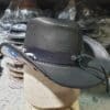 Patriotic Eagle Black Leather Cowboy Hat - Image 6