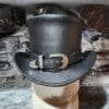 Peacekeeper Black Leather Top Hat - Image 3