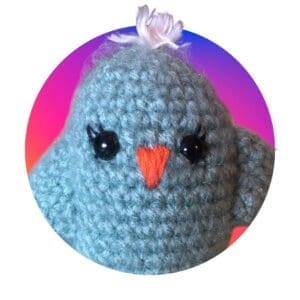 Chubby chick easter colorfu