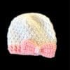 Crochet 2 Piece Baby Set Hat and Mittens Size Newborn - Image 3