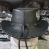 Pirate Black Leather Hat - Image 6