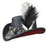 Pirate Black Leather Hat