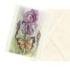 Purple Iris Watercolor Floral Art Note Card Boxed Set 6 Cards 2 Designs CLEARANCE - Image 2