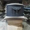 Sensational Steampunk Victorian White Leather Top Hat - Image 4