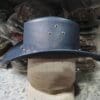 Skull Cross Band Navy Leather Cowboy Hat - Image 4