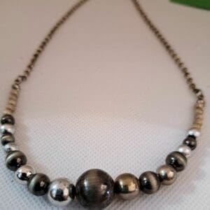 Glass and Metal Necklace 2