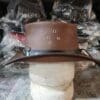 Stag Hunter's Brown Leather Cowboy Hat - Image 4