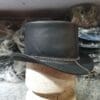 Steampunk Clock Gear Leather Top Hat - Image 5