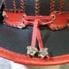 Steampunk Gothic Bowler Leather Top Hat - Image 7