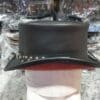 Steampunk Gothic Skeleton Skull Star Leather Top Hat - Image 4