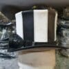 Steampunk Gothic Striped Leather Top Hat - Image 4