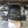Steampunk Gothic Vintage Corset Leather Top Hat - Image 5