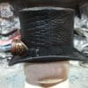 Steampunk MadHatter Leather Top Hat - Image 8