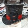 Steampunk MadHatter Leather Top Hat - Image 4