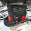 Steampunk MadHatter Leather Top Hat - Image 2