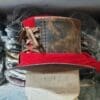 Steampunk Red Velvet Band Leather Top Hat - Image 4