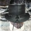 Steampunk Time Port Leather Top Hat - Image 6