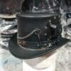 Steampunk Time Port Leather Top Hat - Image 3