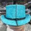 Steampunk Unisex Suede Leather Top Hat - Image 6