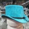 Steampunk Unisex Suede Leather Top Hat - Image 5