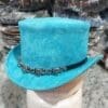 Steampunk Unisex Suede Leather Top Hat - Image 2