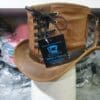 Steampunk Victorian Vested Waxed Leather Top Hat - Image 2