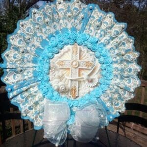 Stunning Spring Easter Cross Wreath