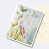 Summer Hibiscus Floral Art Greeting Card