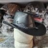 Texas Western Icon Cowboy Black Leather Hat - Image 5
