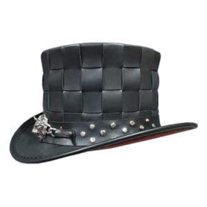 The lion king el dorado black leather top hat
