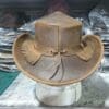 The Rambler Distressed Brown Leather Hat - Image 6