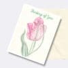 Thinking Of You Pink Blush Tulip Floral Art