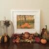 Trio of Vibrant Pumpkins Watercolor Painting - Image 2