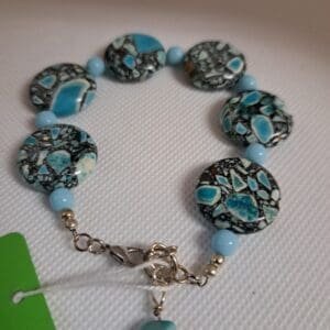 Turquoise Blue Howlite Bracelet