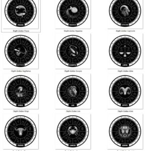Depth Image Digital Download Zodiac Collection Twelve Images