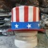 Uncle Sam Leather Top Hat - Image 4