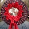 Handmade Red Roses Wreath