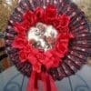 Unique Handmade Red Roses Wreath - Image 3